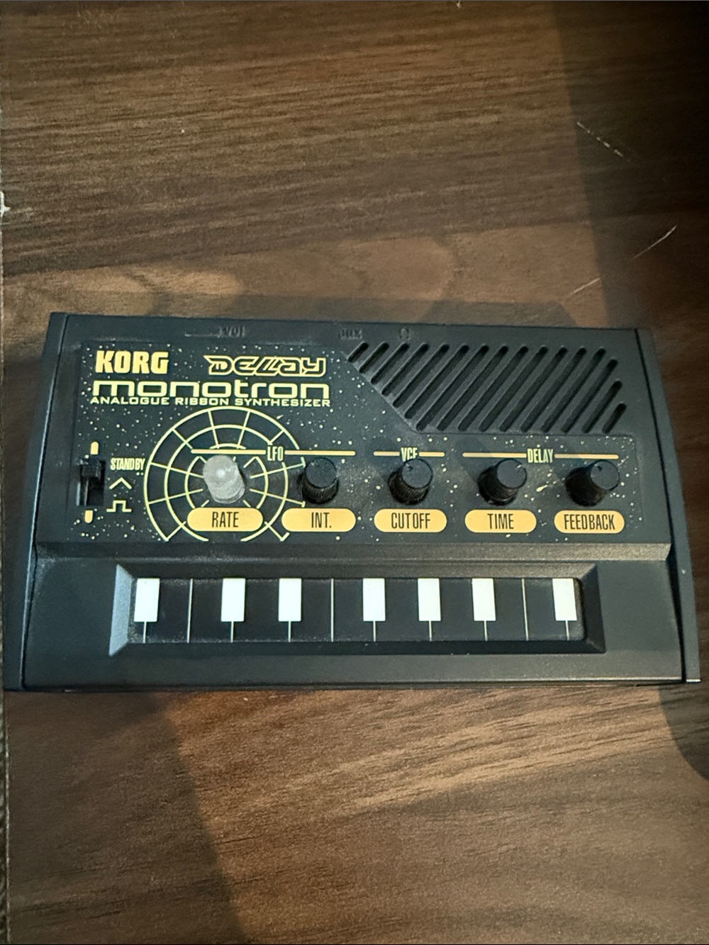 Korg Monotron Delay Analogue Ribbon Synthesizer - Black & Yellow great gift